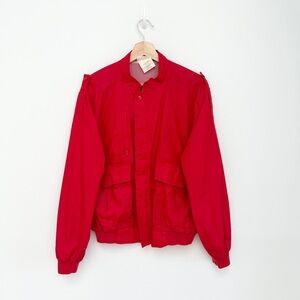 Vintage 80’s Red Lightweight Bomber Jacket